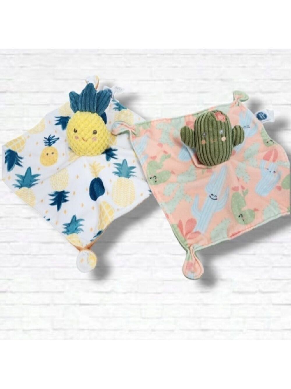 Mary Meyer Baby Soothie Security Blanket Cactus and Pineapple Lovey Bundle